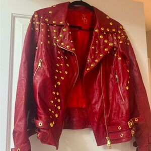 Chiarad leather Jacket with Studs